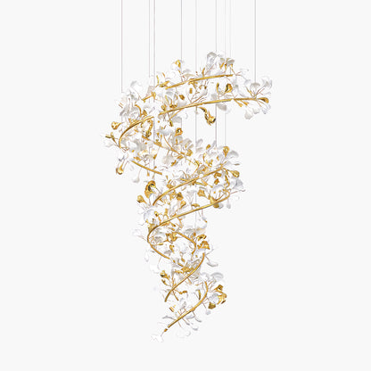 Gingko Eclectic Metal Chandelier Q