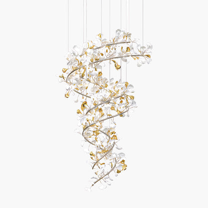 Gingko Eclectic Metal Chandelier Q