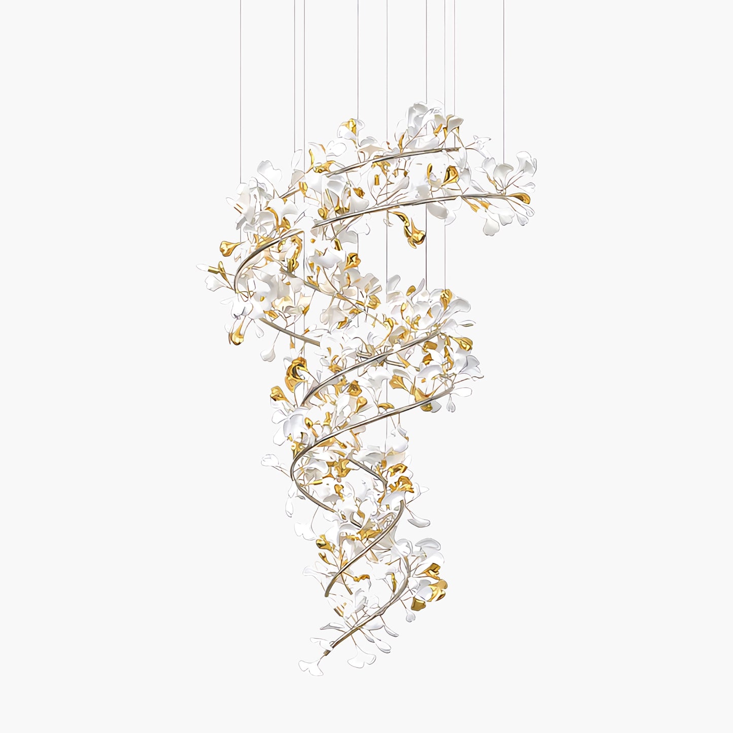 Gingko Eclectic Metal Chandelier Q