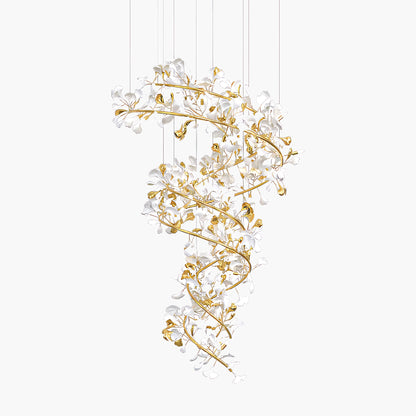 Gingko Eclectic Metal Chandelier Q