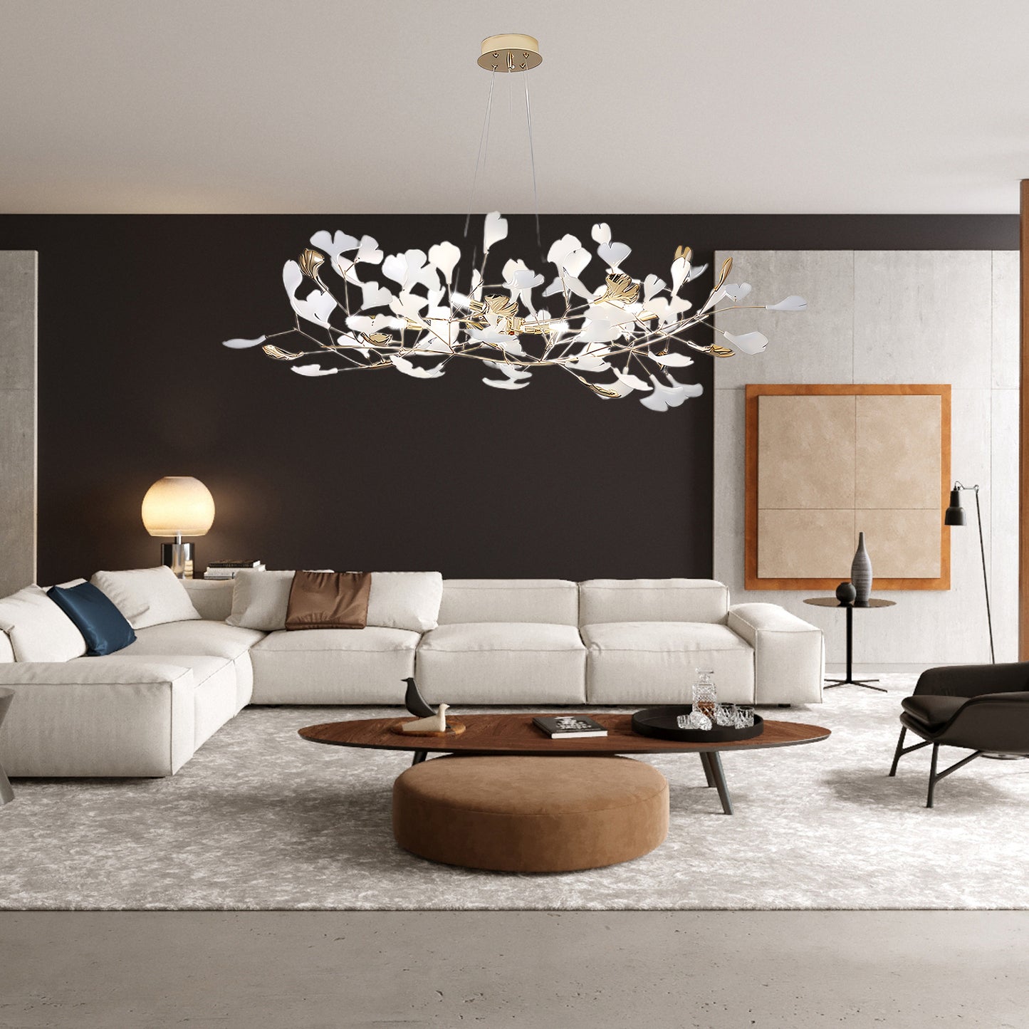 Gingko Modern Ceramic Chandelier R