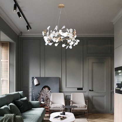 Gingko Modern Metal Chandelier T