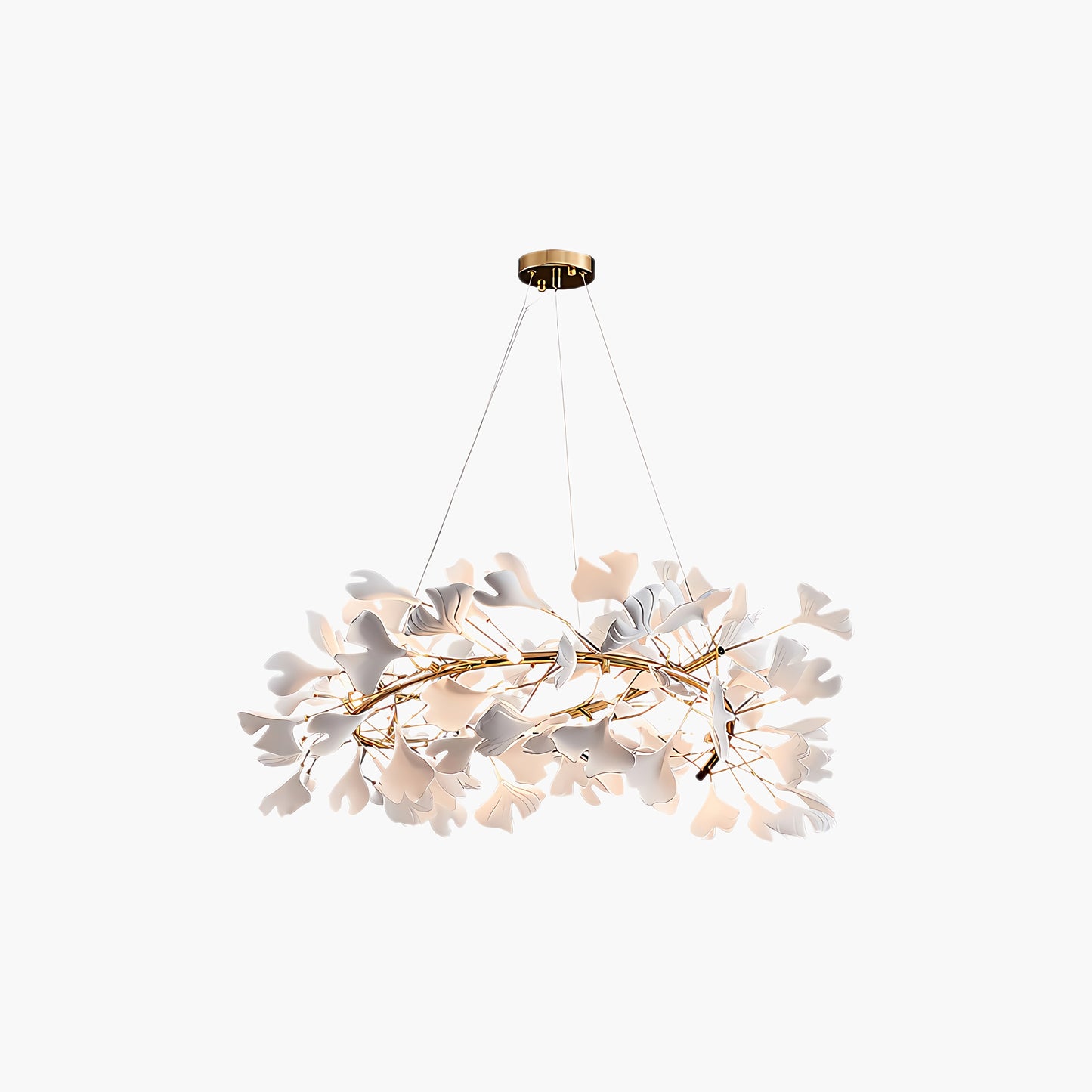 Gingko Eclectic Metal Chandelier U