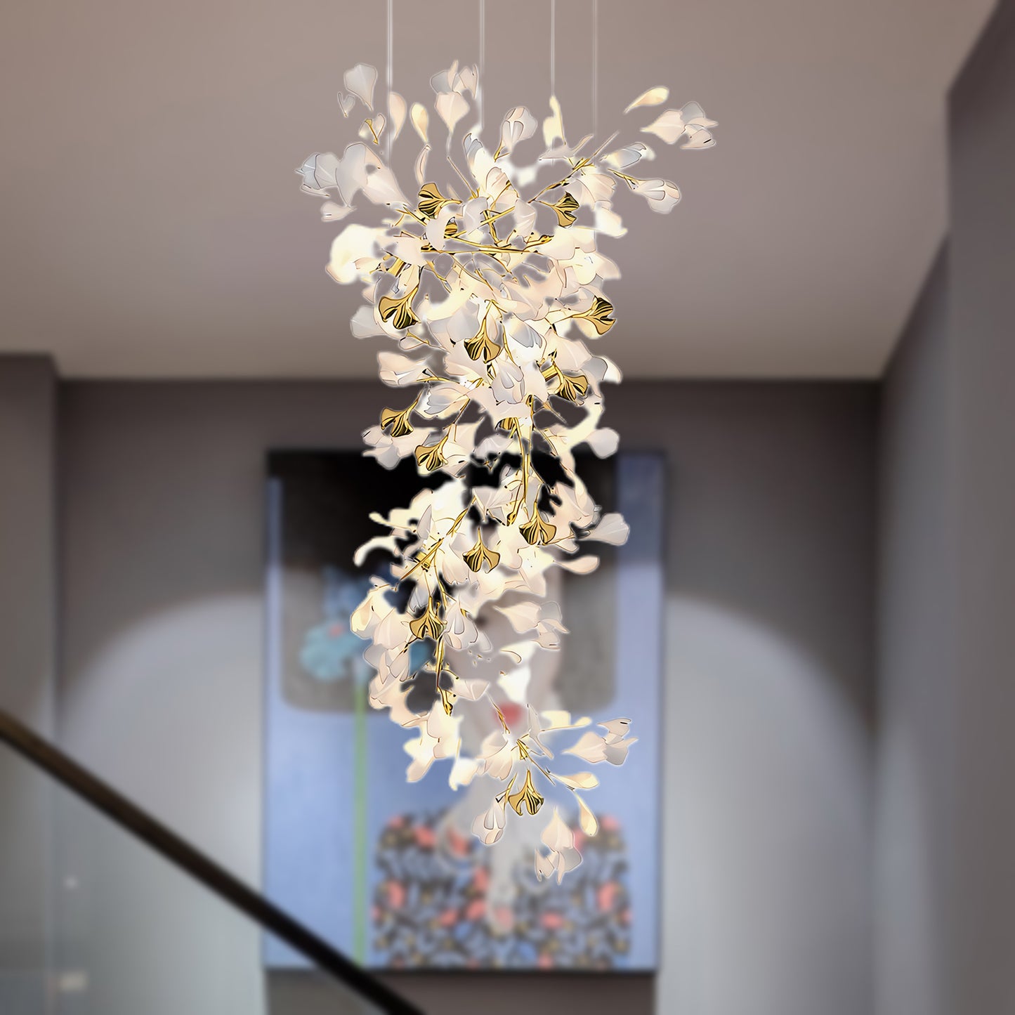 Gingko Eclectic Metal Chandelier Z