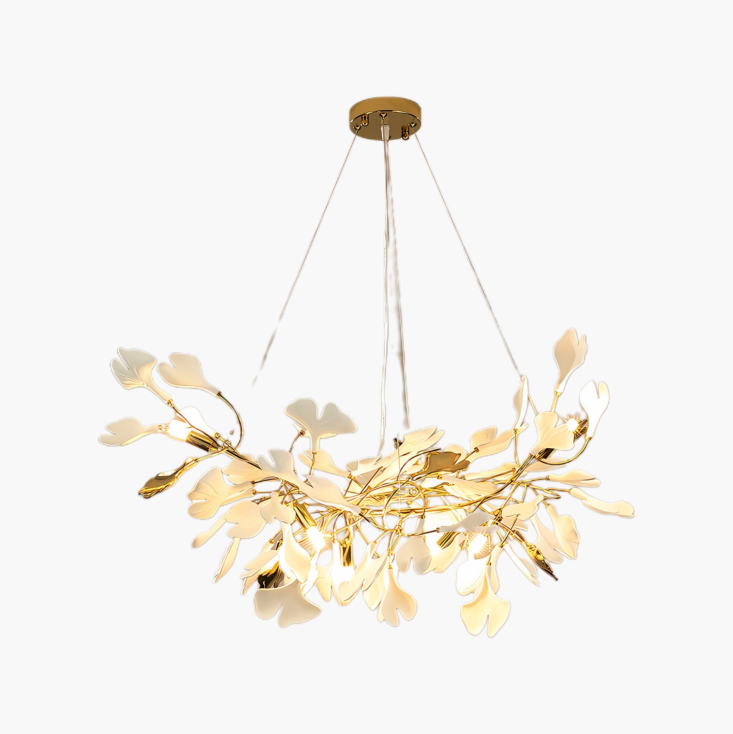 Gingko Eclectic Metal Chandelier Z