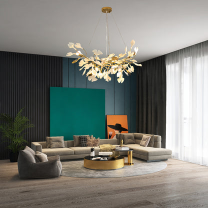 Gingko Eclectic Metal Chandelier Z