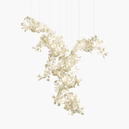 Gingko Combination Eclectic Metal Chandelier