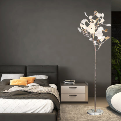 Gingko Leaf Classic Metal Floor Lamp