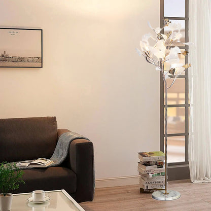 Gingko Leaf Classic Metal Floor Lamp