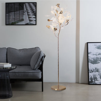 Gingko Leaf Classic Metal Floor Lamp