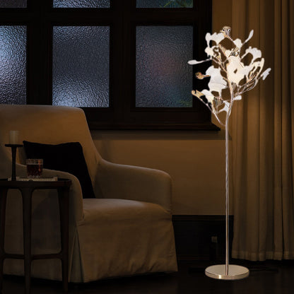 Gingko Leaf Classic Metal Floor Lamp