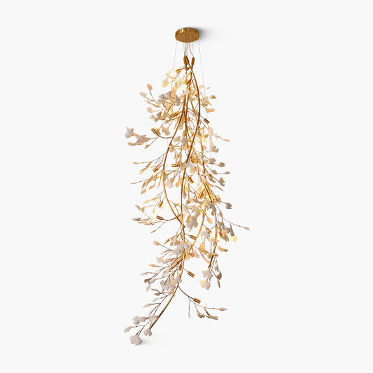 Gingko Long Branch Eclectic Metal Chandelier