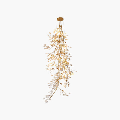 Gingko Long Branch Eclectic Metal Chandelier