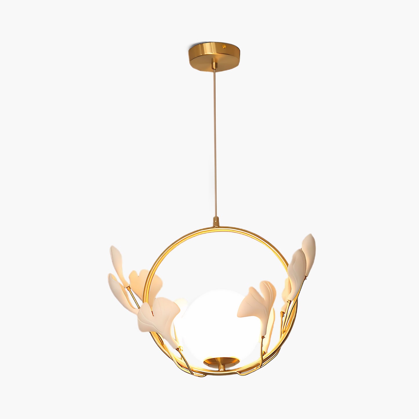 Gingko Eclectic Crystal Pendant Lamp