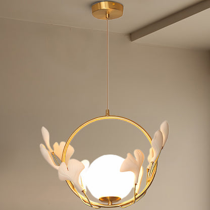 Gingko Eclectic Crystal Pendant Lamp