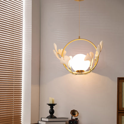 Gingko Eclectic Crystal Pendant Lamp