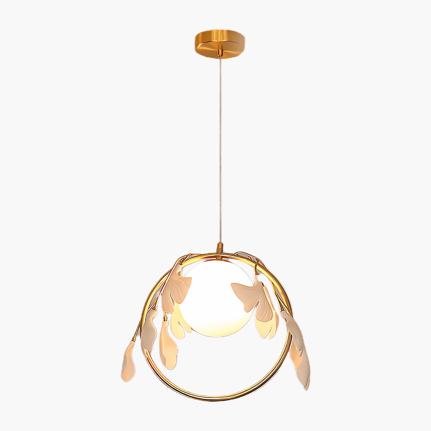 Gingko Eclectic Crystal Pendant Lamp