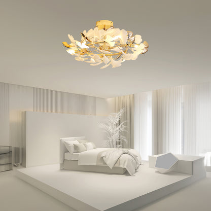 Gingko Rotating Minimalist Metal Ceiling Lamp