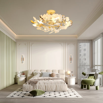 Gingko Rotating Minimalist Metal Ceiling Lamp