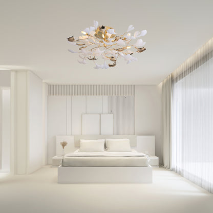 Gingko Rotating Minimalist Metal Ceiling Lamp