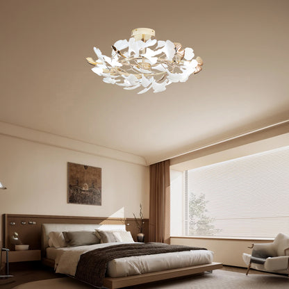 Gingko Rotating Minimalist Metal Ceiling Lamp