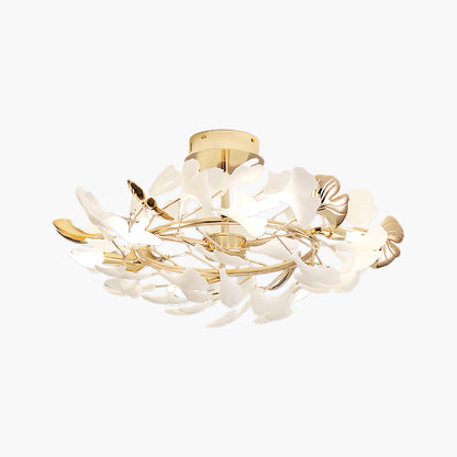 Gingko Rotating Minimalist Metal Ceiling Lamp