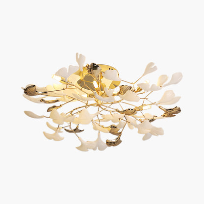 Gingko Rotating Minimalist Metal Ceiling Lamp