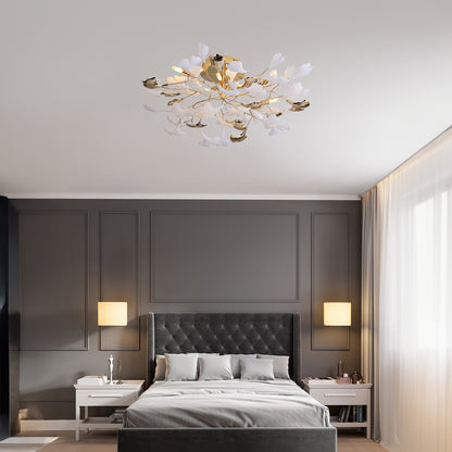 Gingko Rotating Minimalist Metal Ceiling Lamp