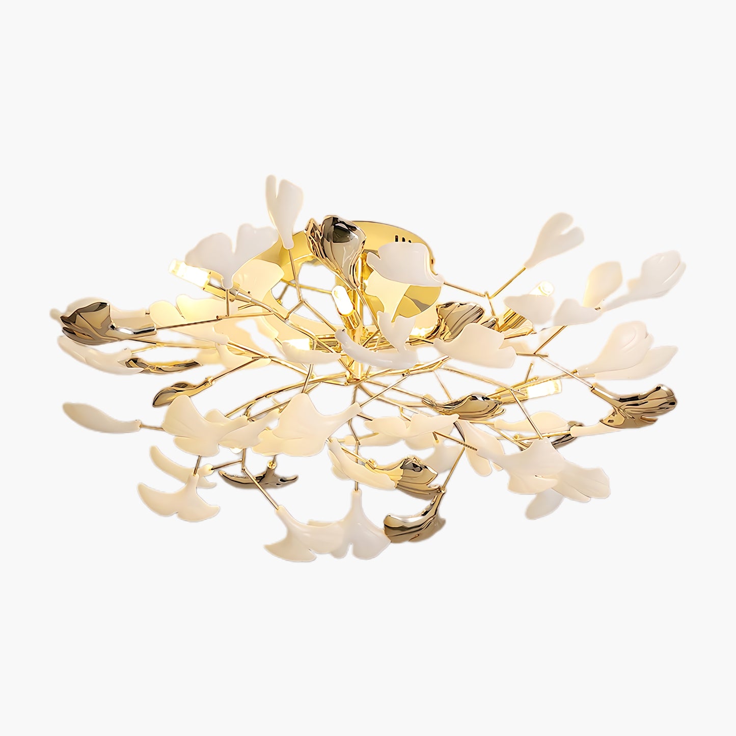 Gingko Rotating Minimalist Metal Ceiling Lamp