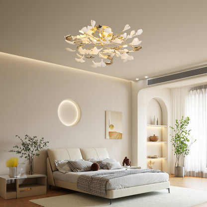 Gingko Rotating Minimalist Metal Ceiling Lamp