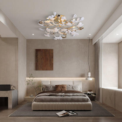 Gingko Rotating Minimalist Metal Ceiling Lamp