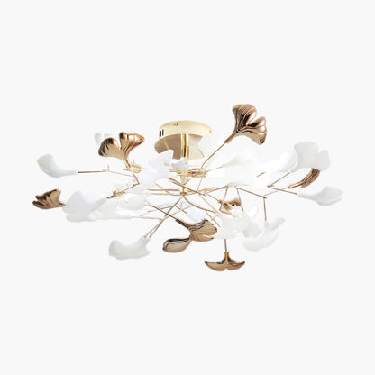 Gingko Rotating Minimalist Metal Ceiling Lamp