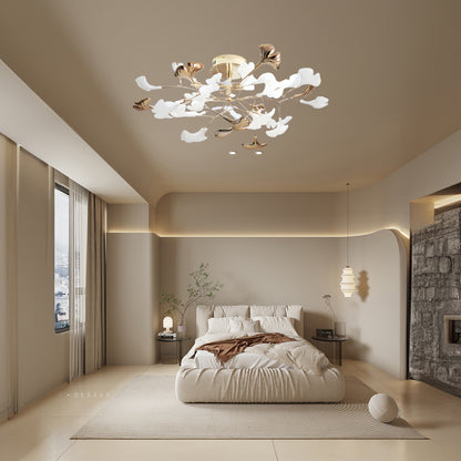 Gingko Rotating Minimalist Metal Ceiling Lamp