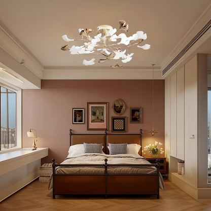 Gingko Rotating Minimalist Metal Ceiling Lamp