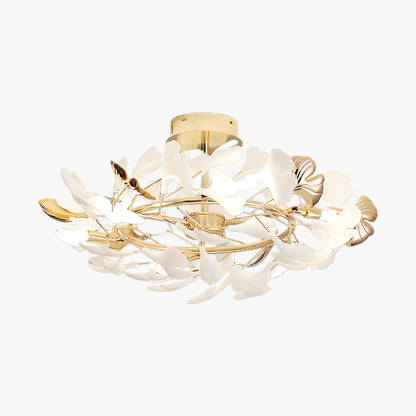 Gingko Rotating Minimalist Metal Ceiling Lamp