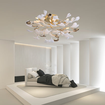 Gingko Rotating Minimalist Metal Ceiling Lamp