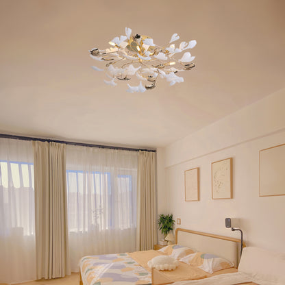 Gingko Rotating Minimalist Metal Ceiling Lamp