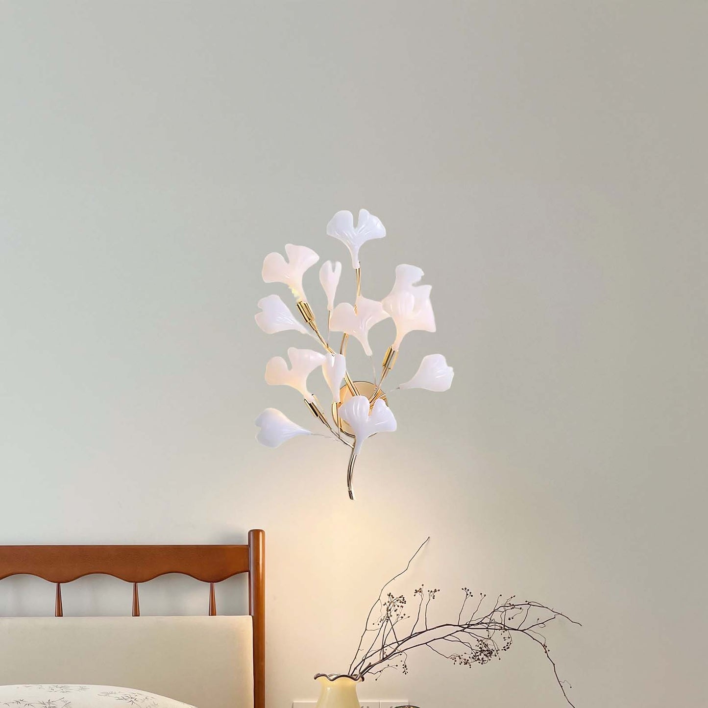 Gingko Eclectic Metal Wall Lamp