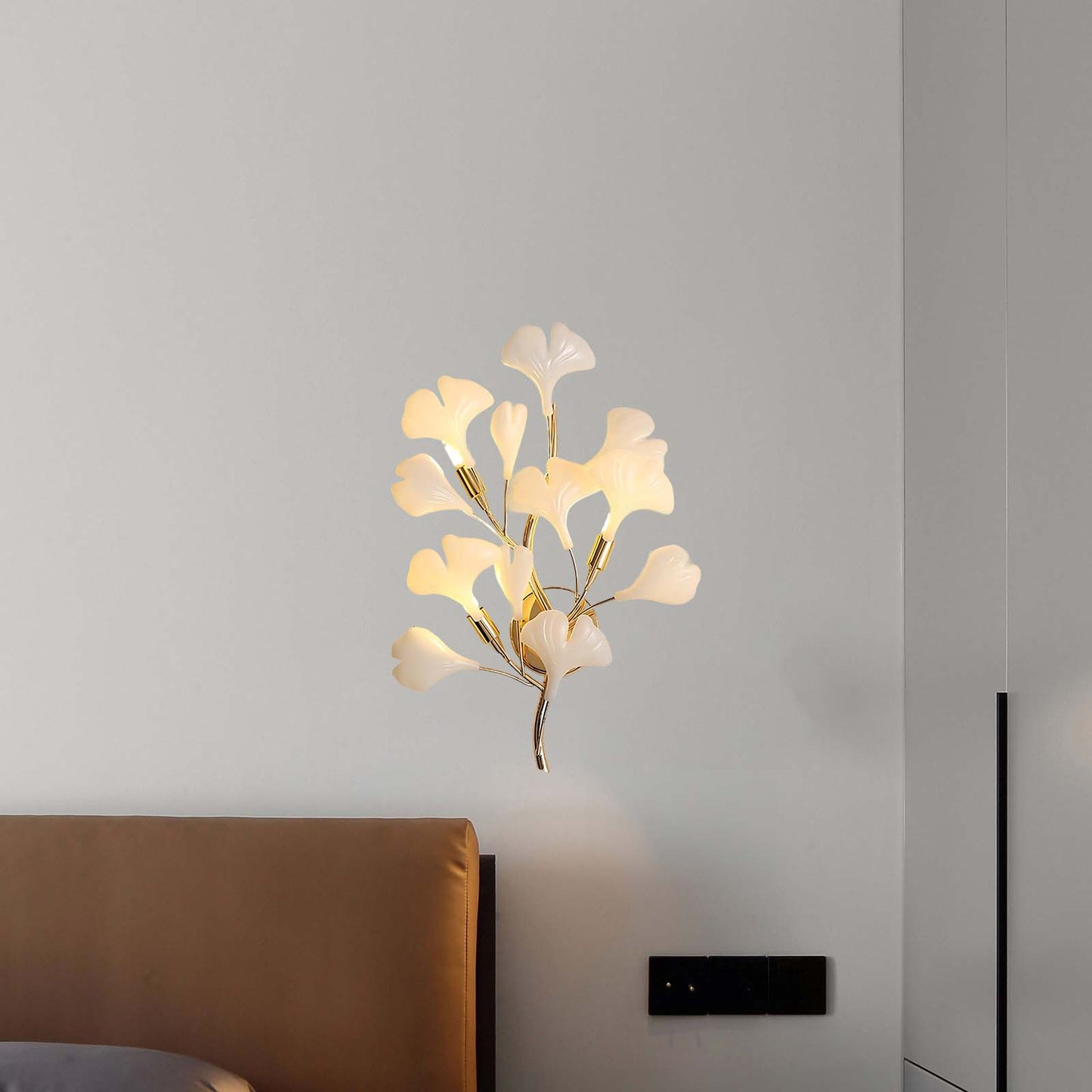 Gingko Eclectic Metal Wall Lamp