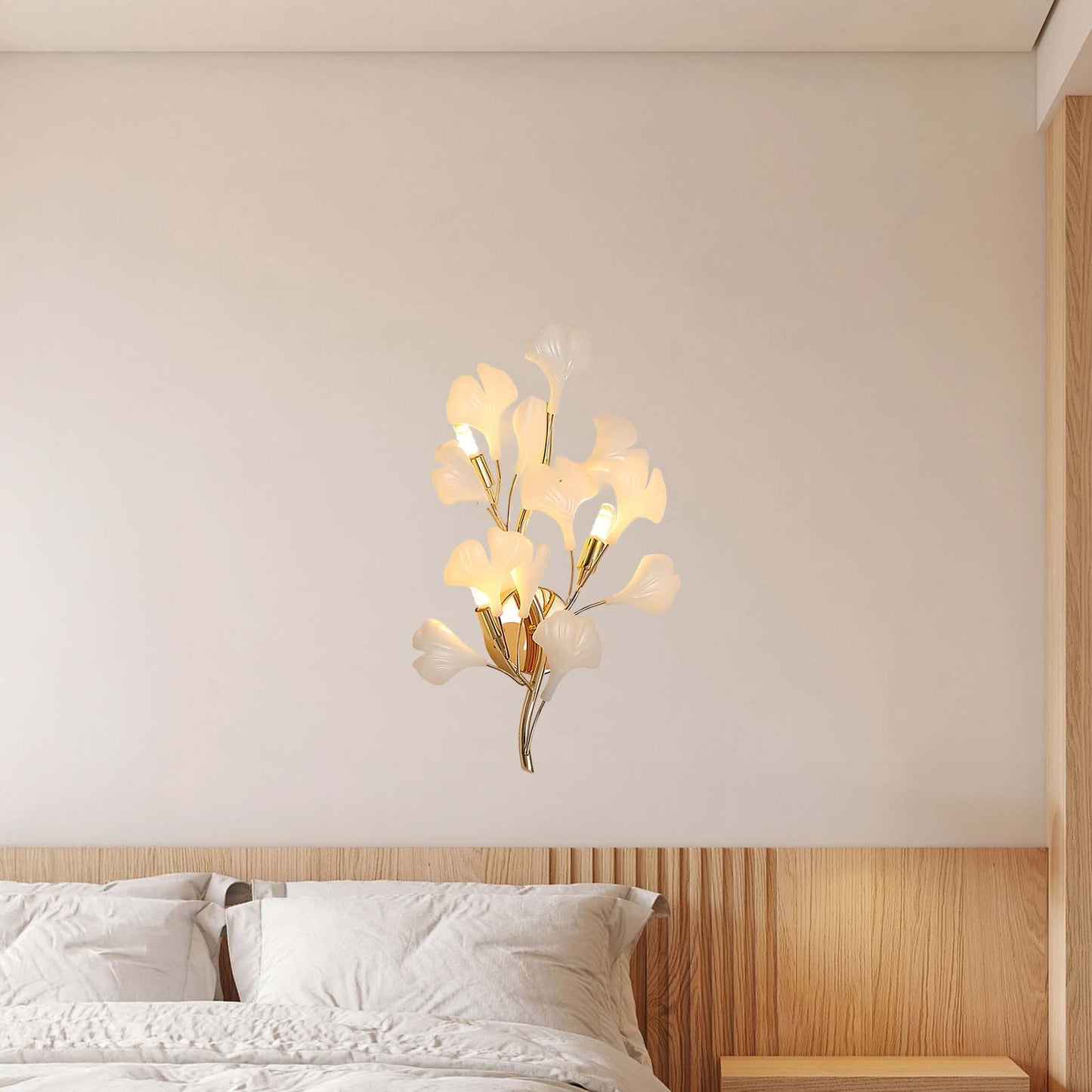 Gingko Eclectic Metal Wall Lamp