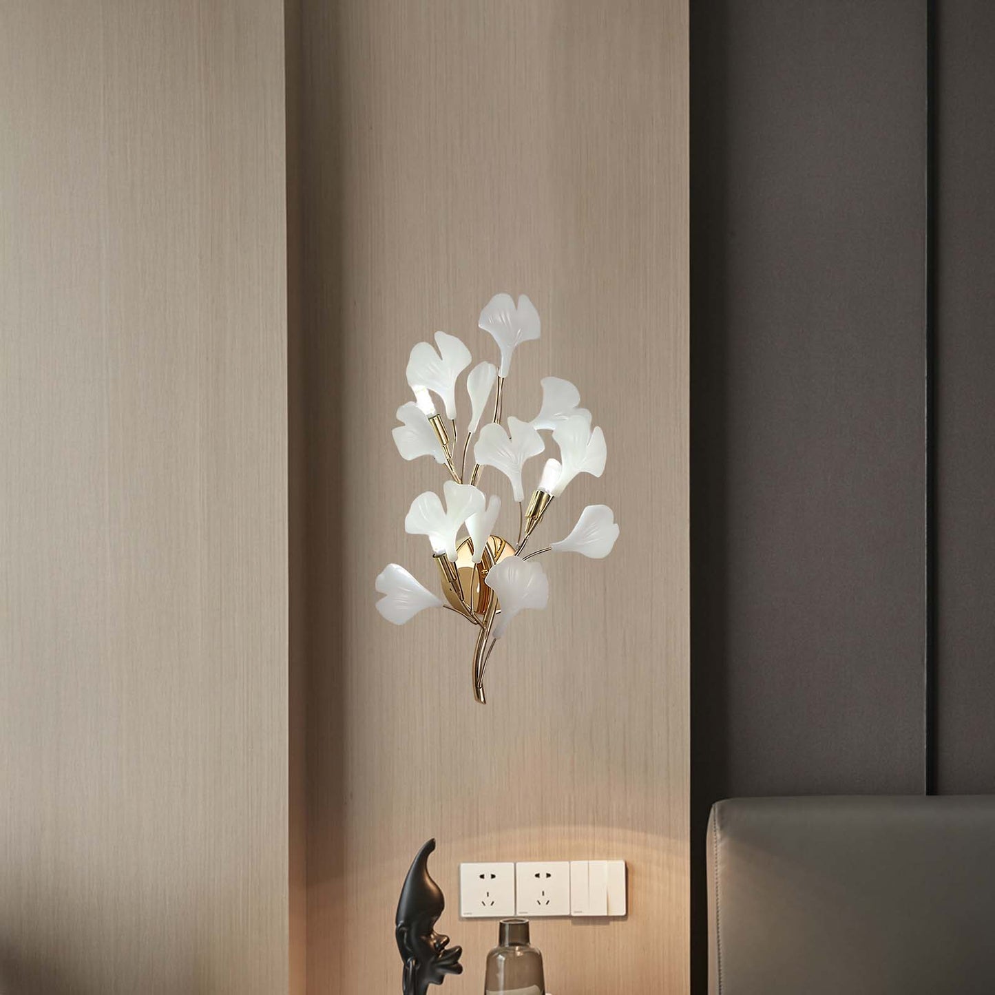 Gingko Eclectic Metal Wall Lamp