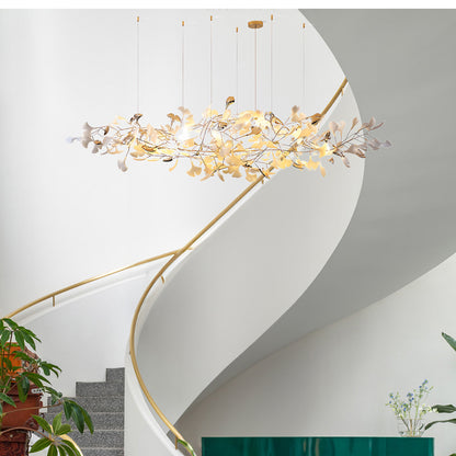 Ginkgo Cloud Luxury Ceramic Chandelier