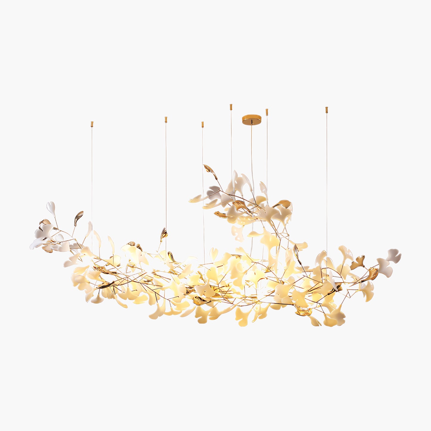 Ginkgo Cloud Luxury Ceramic Chandelier