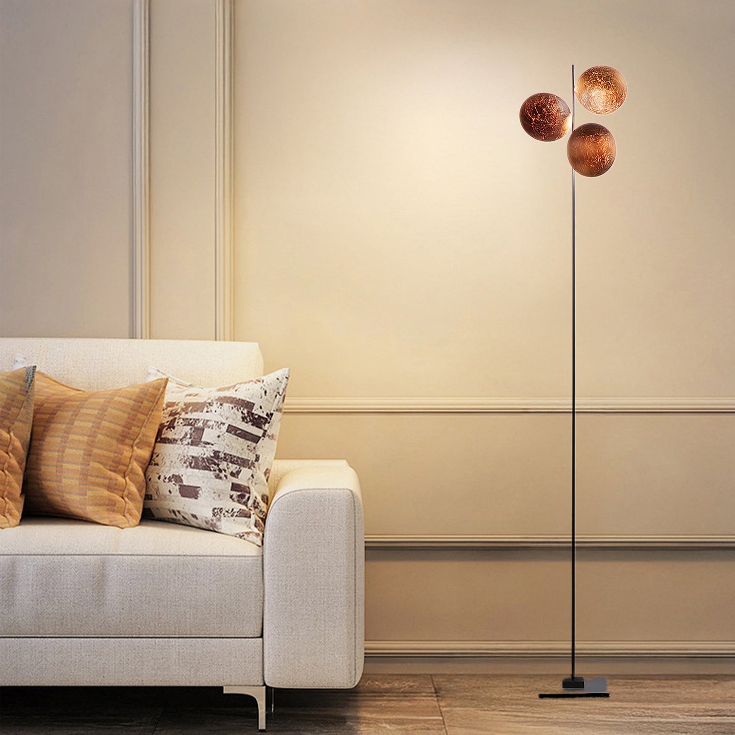 Giorgio Eclectic Metal Floor Light