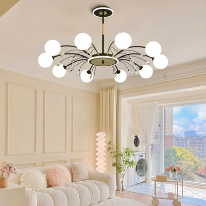 Glamorous Eclectic Crystal Raindrop Chandeliers