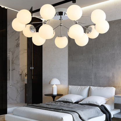 Balls Cluster Modern Crystal Ceiling Lamp