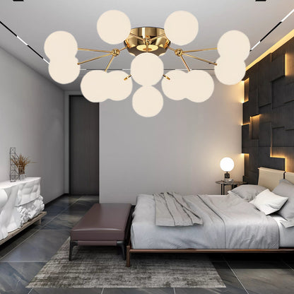 Balls Cluster Modern Crystal Ceiling Lamp