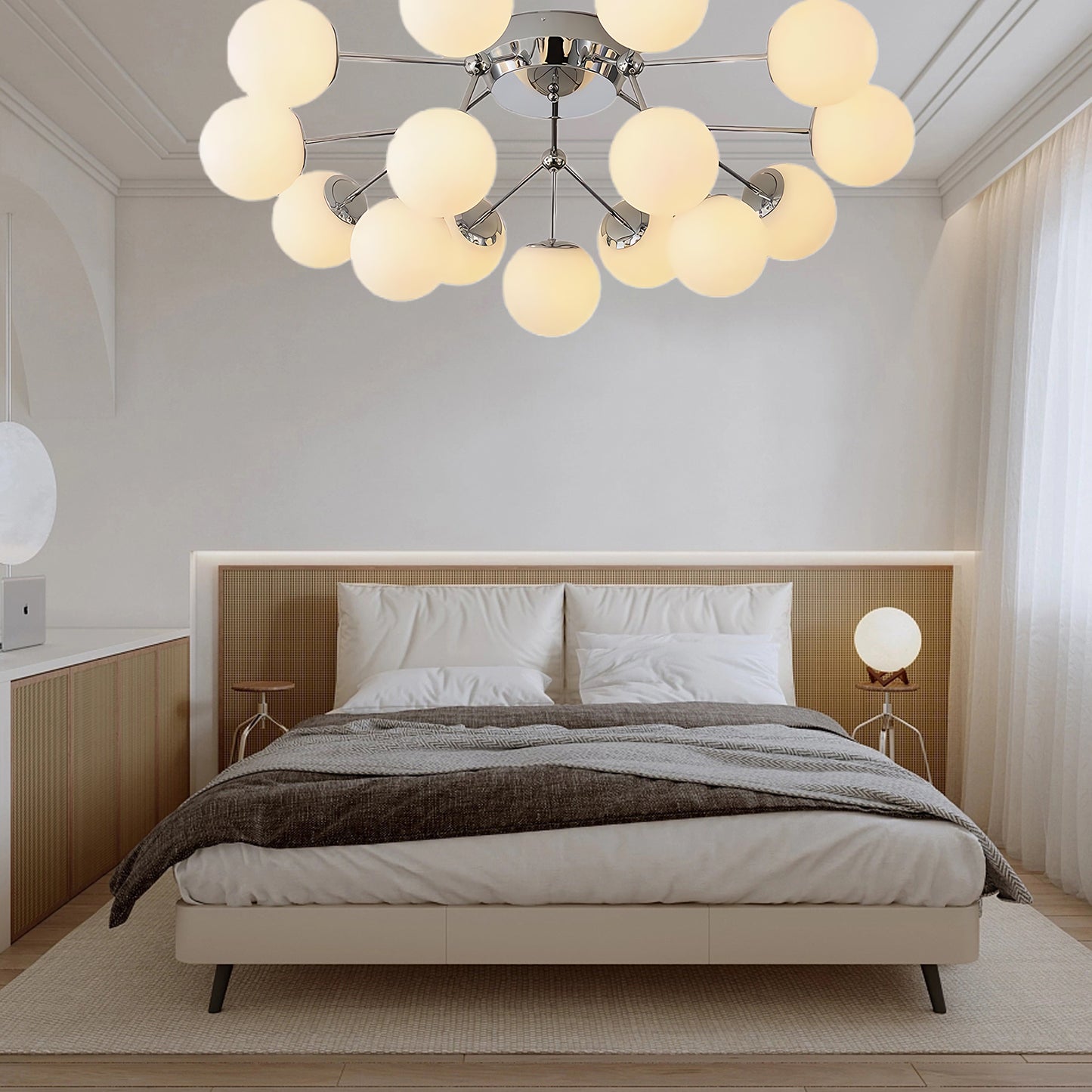 Balls Cluster Modern Crystal Ceiling Lamp