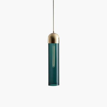 Cylindrical Shape Eclectic Crystal Pendant Light