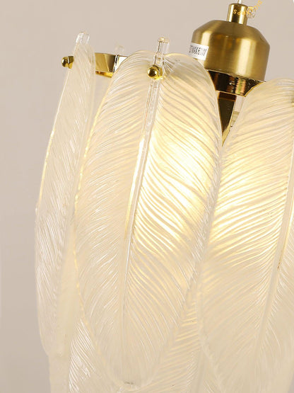 Modern Crystal Feather Pendant Light